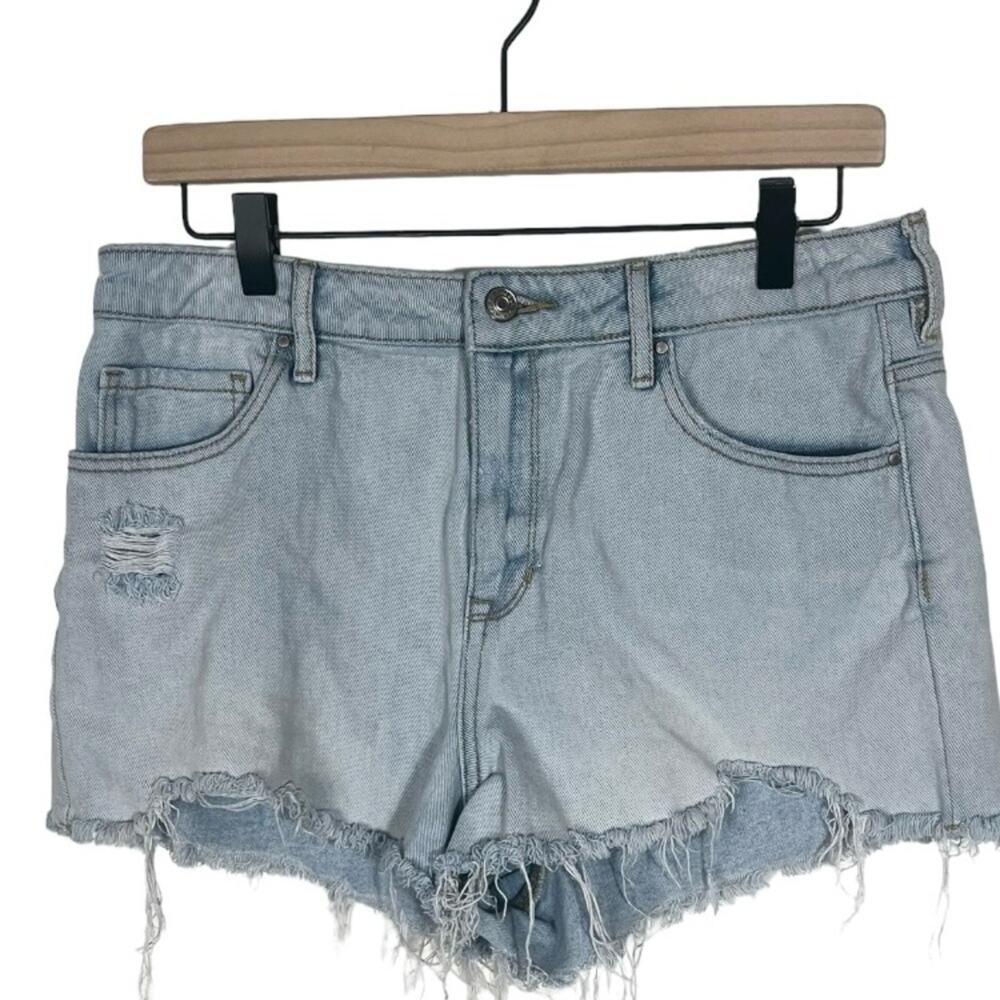 PacSun High Rise Cut-Off Distressed Light Wash Shorts Size 30 / 10